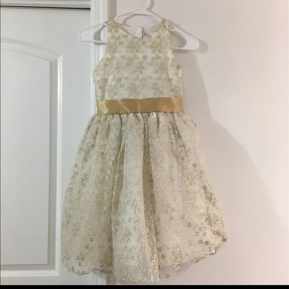 Janie and Jack special occasion golden girls dress size 10
